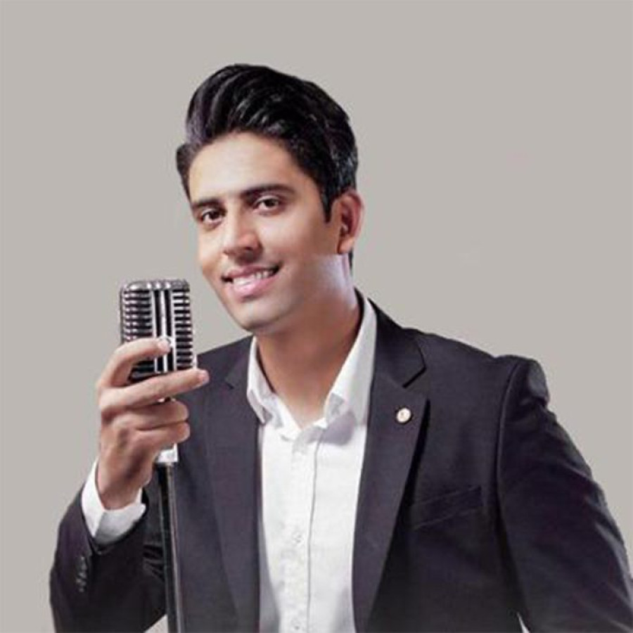 Back angled view with bag open and handles to the side.