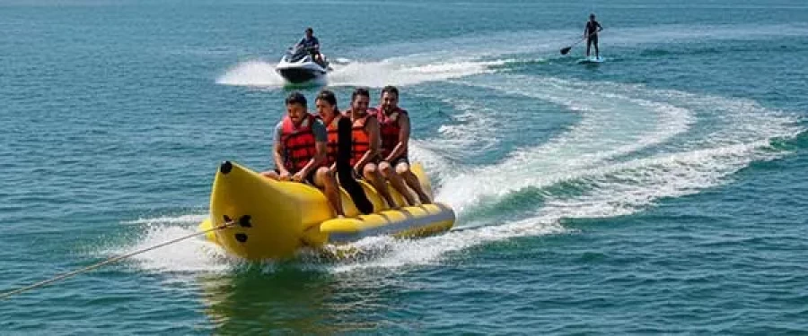 Back angled view with bag open and handles to the side.